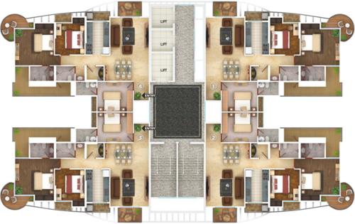 Images for Cluster Plan of Oswal Bella Vista