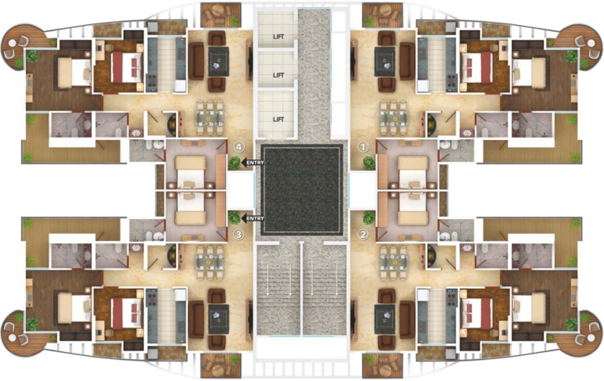 Images for Cluster Plan of Oswal Bella Vista