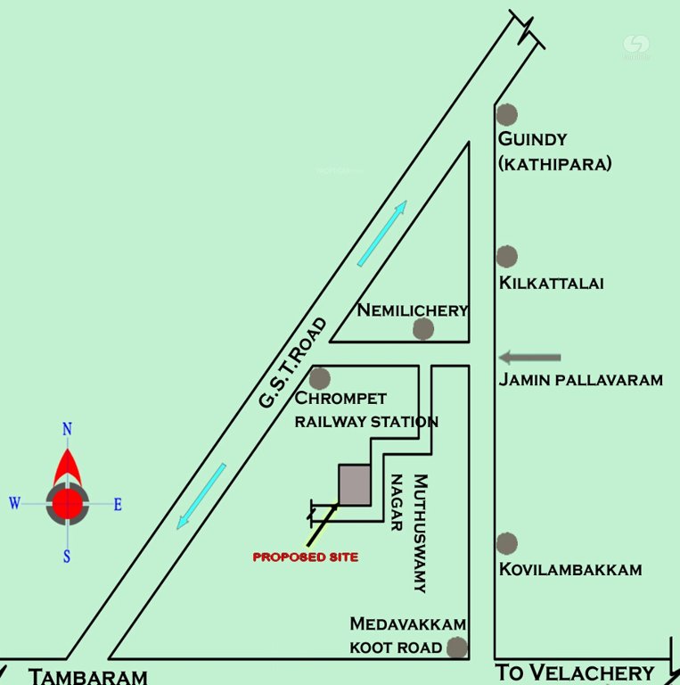 kp construction santhoshema Location Plan