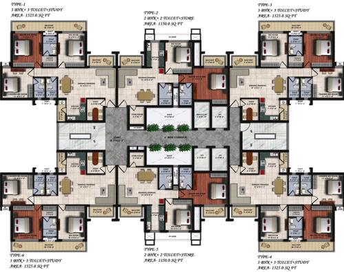  gardenia Images for Cluster Plan of Varda Gardenia