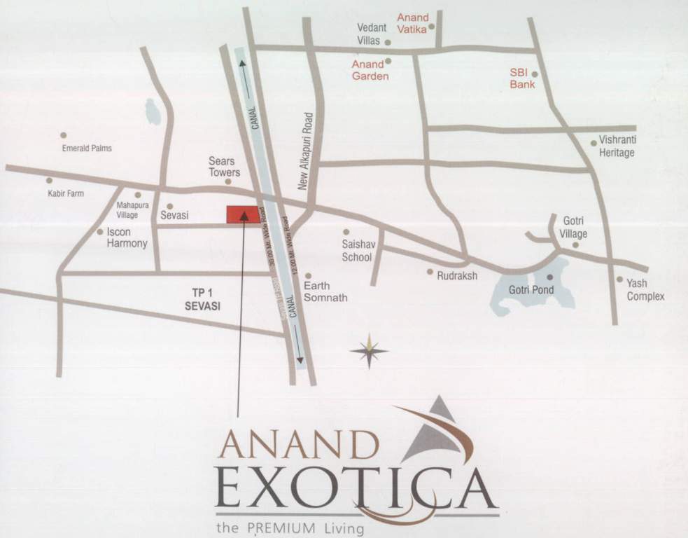 anand exotica Images for Location Plan of Shree Muniji Anand Exotica