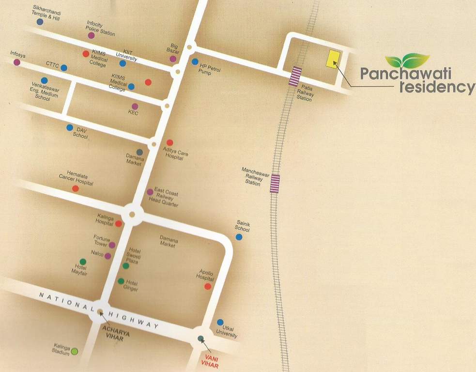  panchavati residency Images for Location Plan of Krishna Panchavati Residency