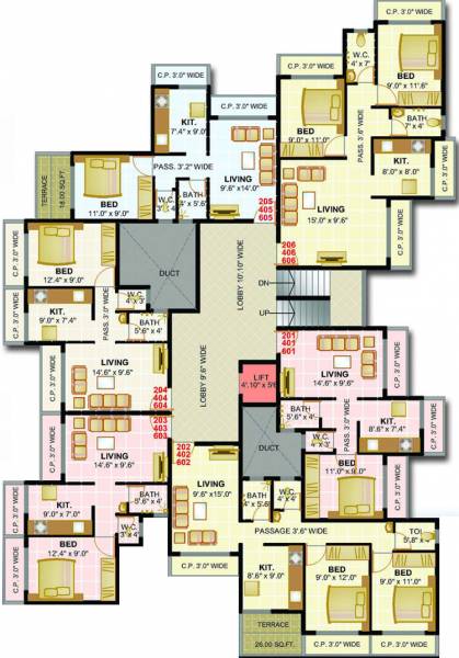 Images for Cluster Plan of Ecogreen Hill View Residency