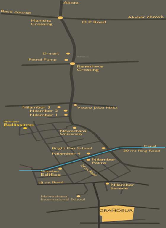  grandeur Images for Location Plan of Nilamber Grandeur