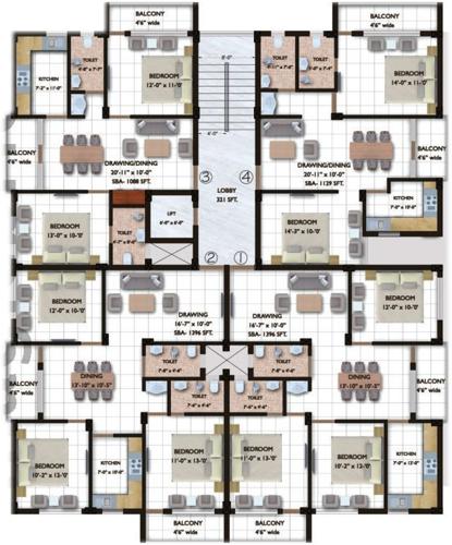 Images for Cluster Plan of Saideep Avenue