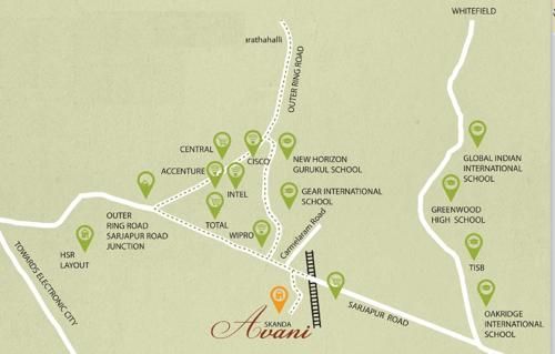  avani Images for Location Plan of Skanda Avani