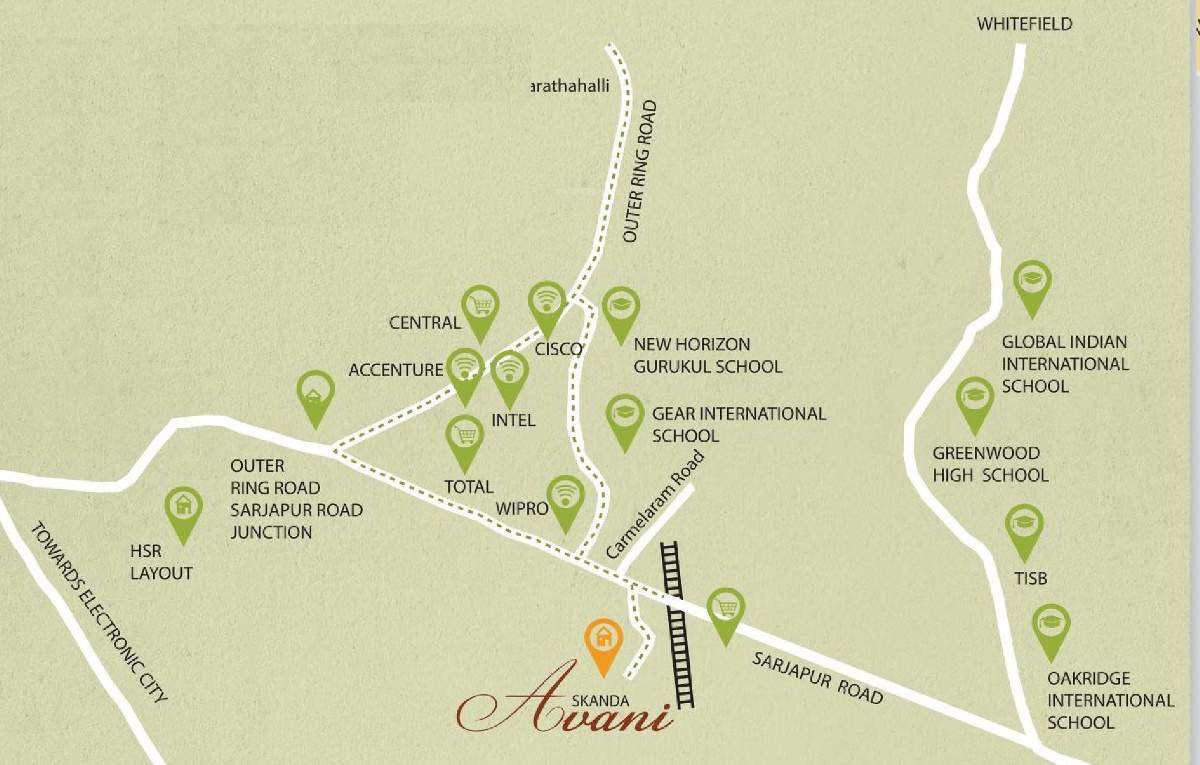  avani Images for Location Plan of Skanda Avani