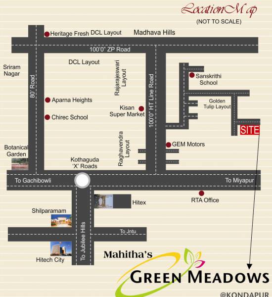 Images for Location Plan of Sree Mahitha Green Meadows