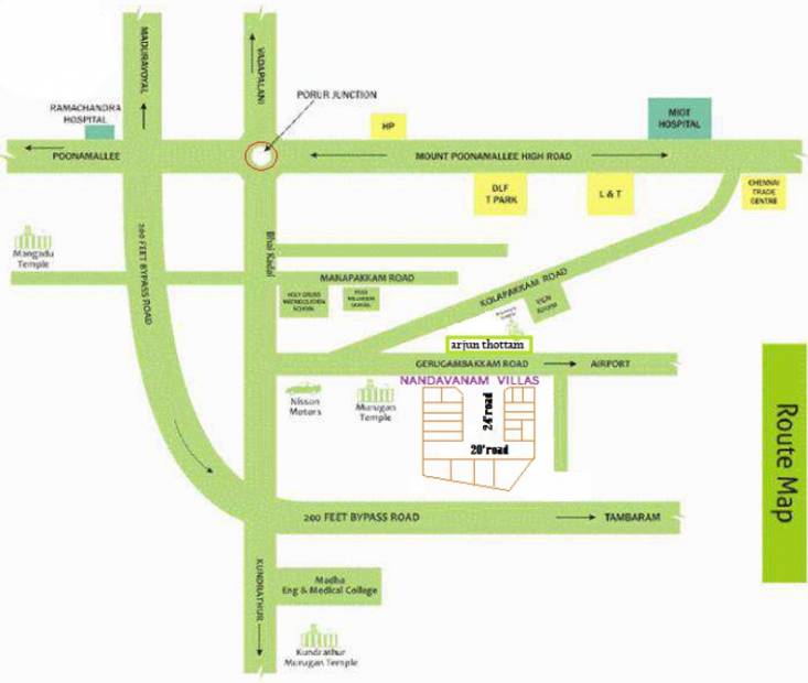 Images for Location Plan of SB Nandavanam Villas