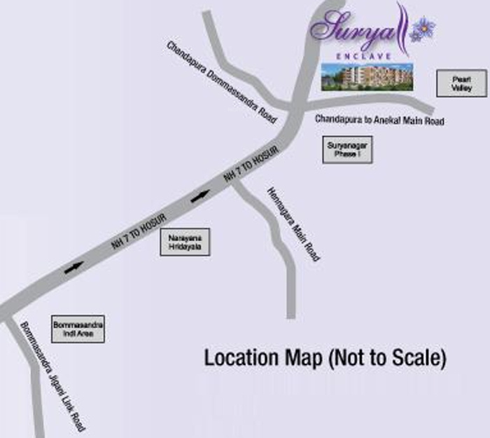 i1 properties surya enclave Location Plan