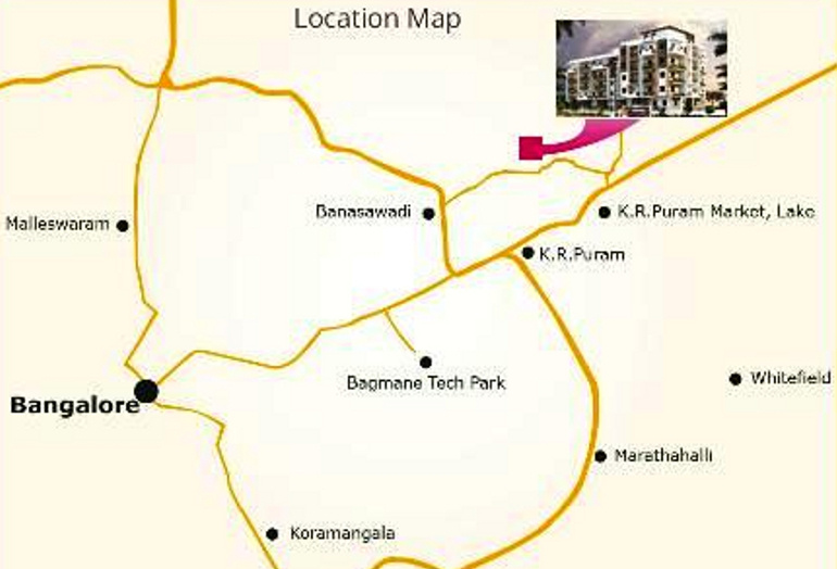 keystone properties anjan blossom Location Plan