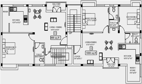 vikaan-shelters jai-kamal Jai Kamal Cluster Plan For 1st to 2nd Floor