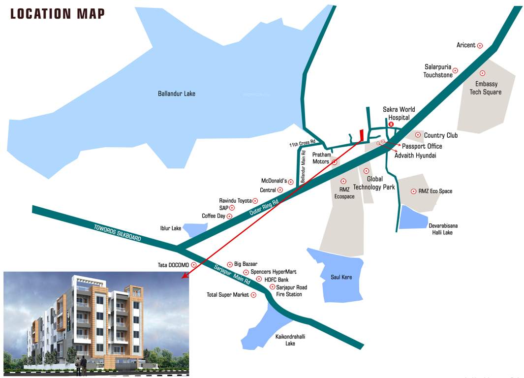  blossoms Images for Location Plan of Unitech Blossoms