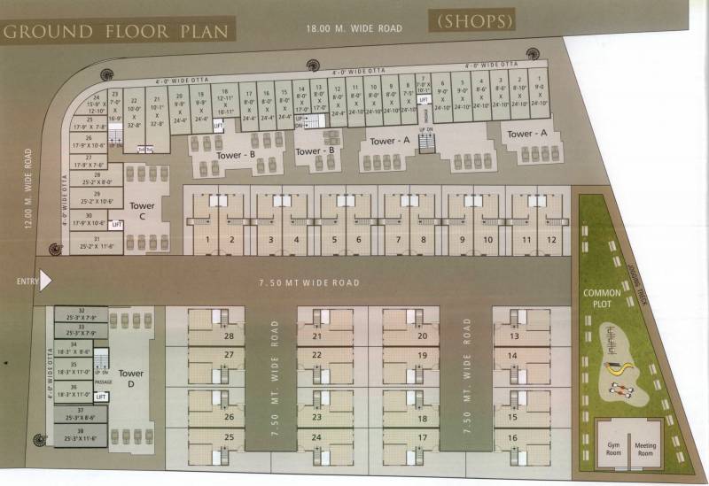  greens Images for Cluster Plan of Param Greens