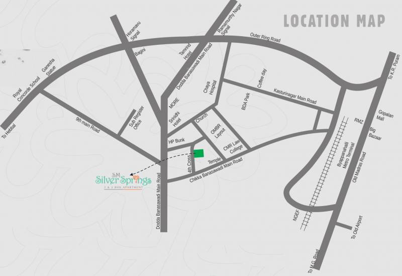  silver-springs Images for Location Plan of Sree Malyadri Silver Springs