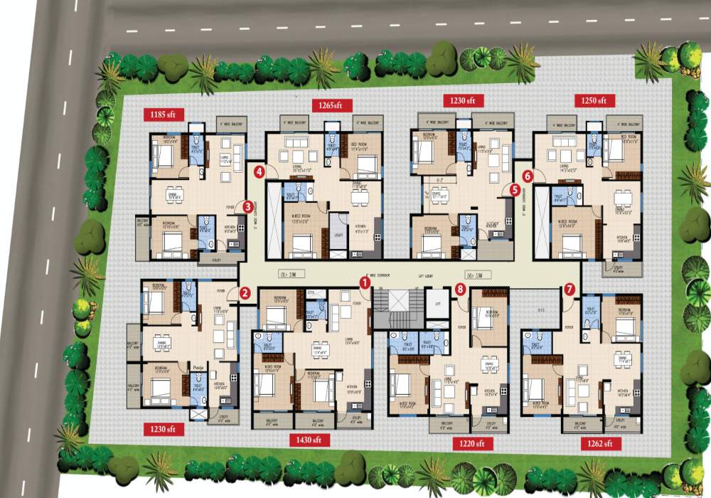 north avenue Images for Master Plan of Meenakshi North Avenue