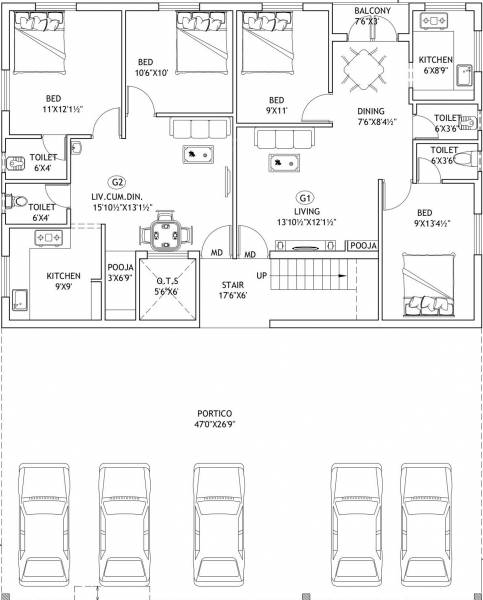 Images for Cluster Plan of KRS Omkara Images for Cluster Plan of KRS Omkara