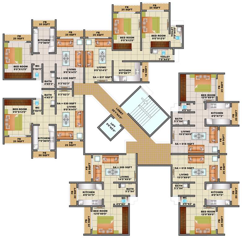  shree balaji paradise Images for Cluster Plan of Heritage Shree Balaji Paradise