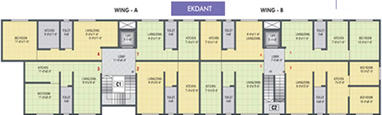 Images for Cluster Plan of Nirmiti Balaji Residency