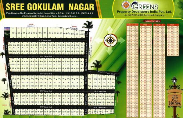 Images for Layout Plan of Greens Sree Gokulam Nagar