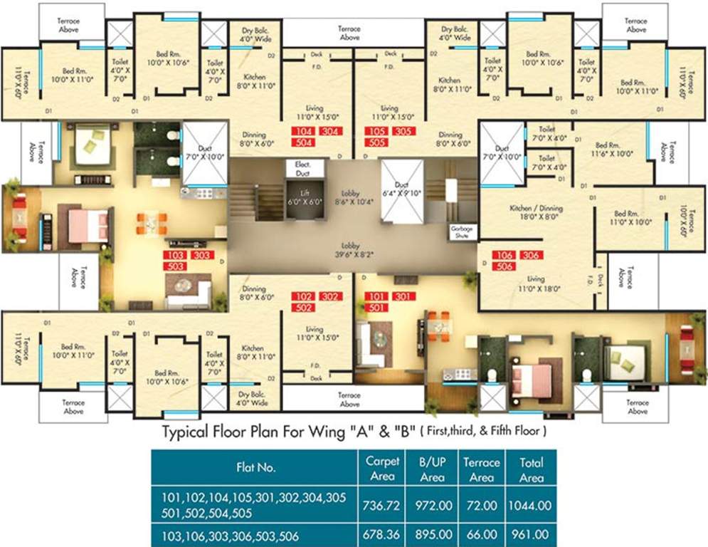 Images for Cluster Plan of DA Borade and Sons Bhondve Orchid