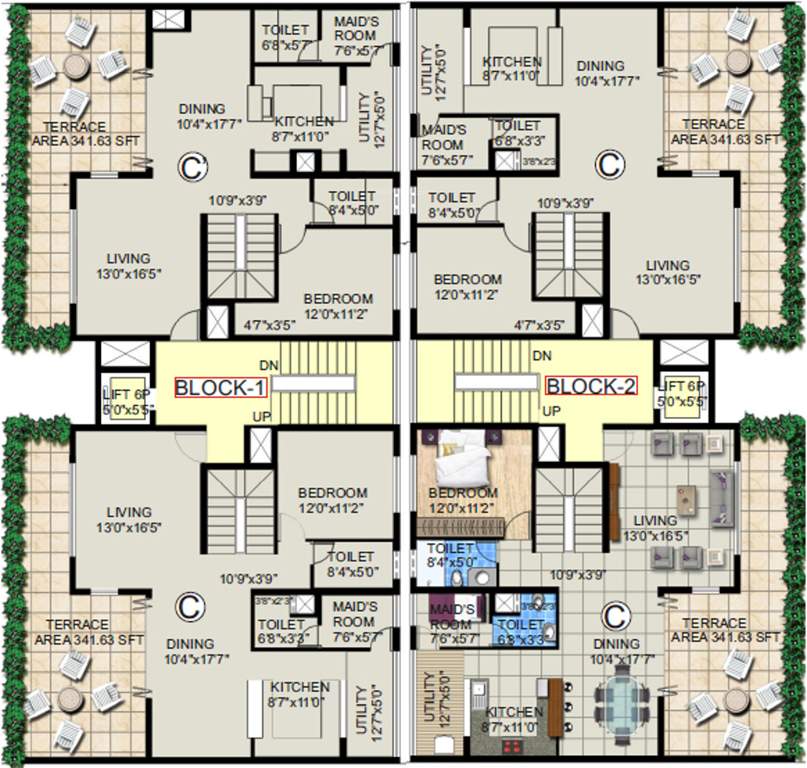 el jardin Images for Cluster Plan of Hinduja El Jardin