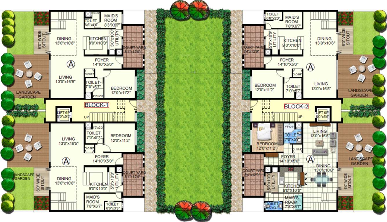 el jardin Images for Cluster Plan of Hinduja El Jardin