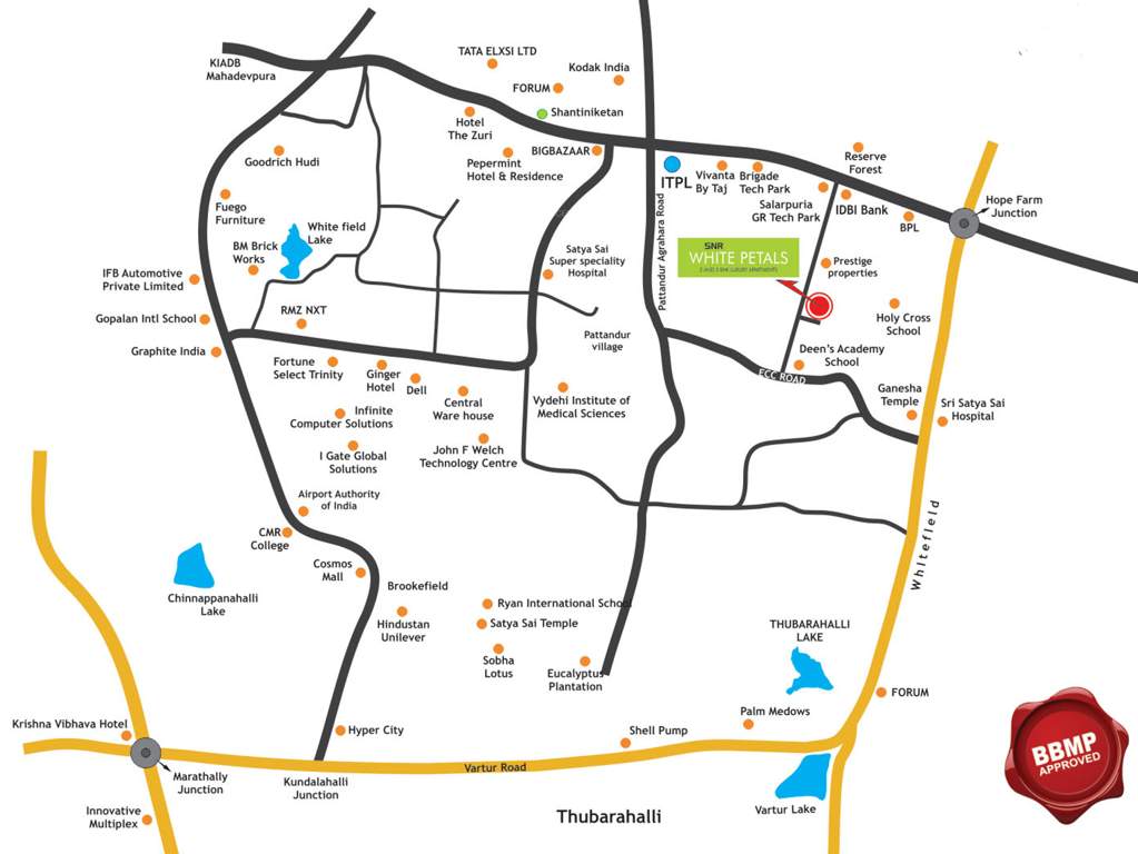  white petals Images for Location Plan of SNR White Petals