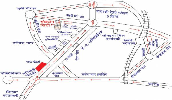govardhan-colonizers city Location Plan