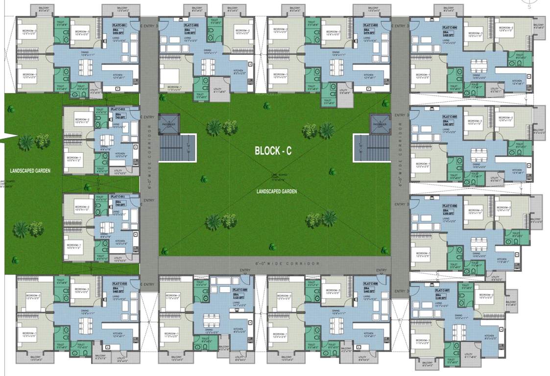 white breeze Images for Cluster Plan of BSR White Breeze