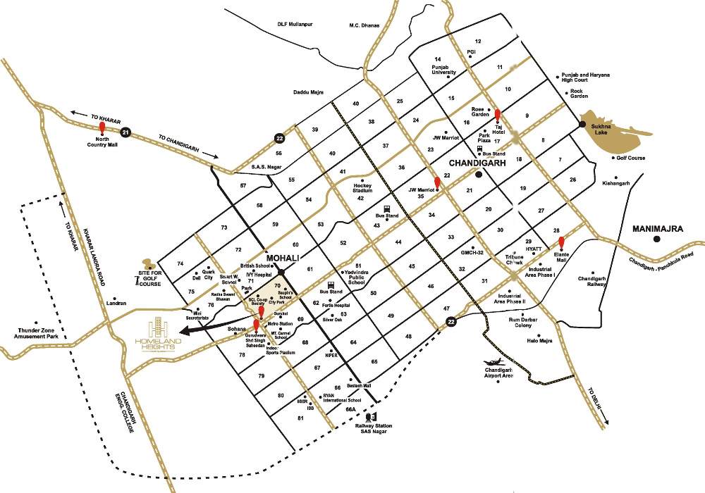  heights Images for Location Plan of Homeland Heights