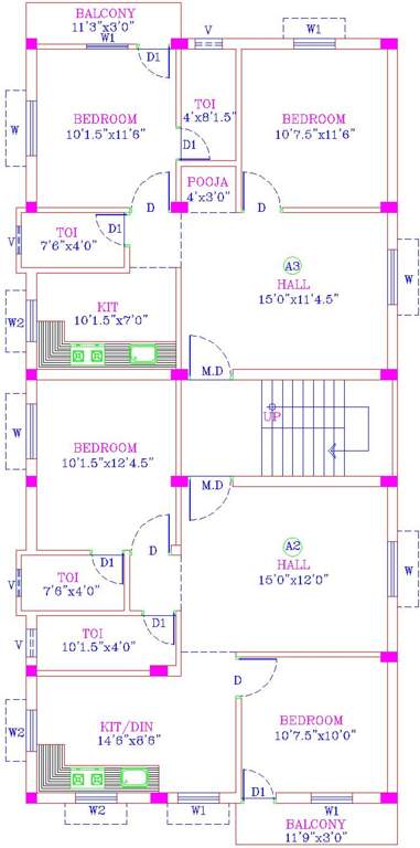 Images for Cluster Plan of Vishaka Sai Sunder Flats