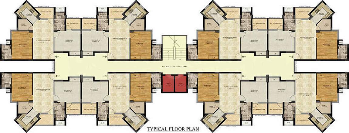  western towers Images for Cluster Plan of SRD Western Towers