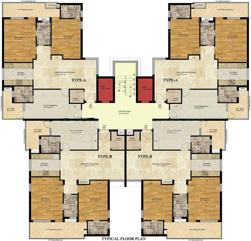  western towers Images for Cluster Plan of SRD Western Towers