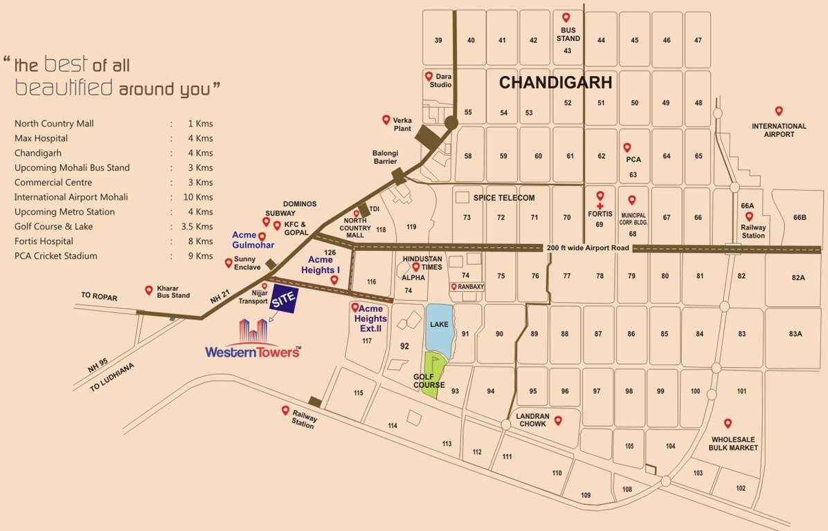  western towers Images for Location Plan of SRD Western Towers