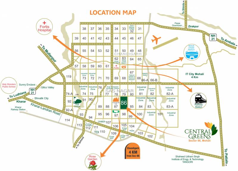 Images for Location Plan of Vanshi Central Greens