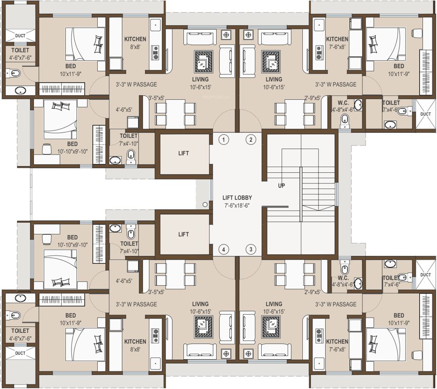 Images for Cluster Plan of Shree Krishna Eastern Winds