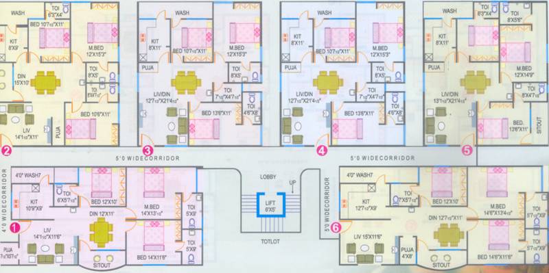 Images for Cluster Plan of RNG Raghunath Residency