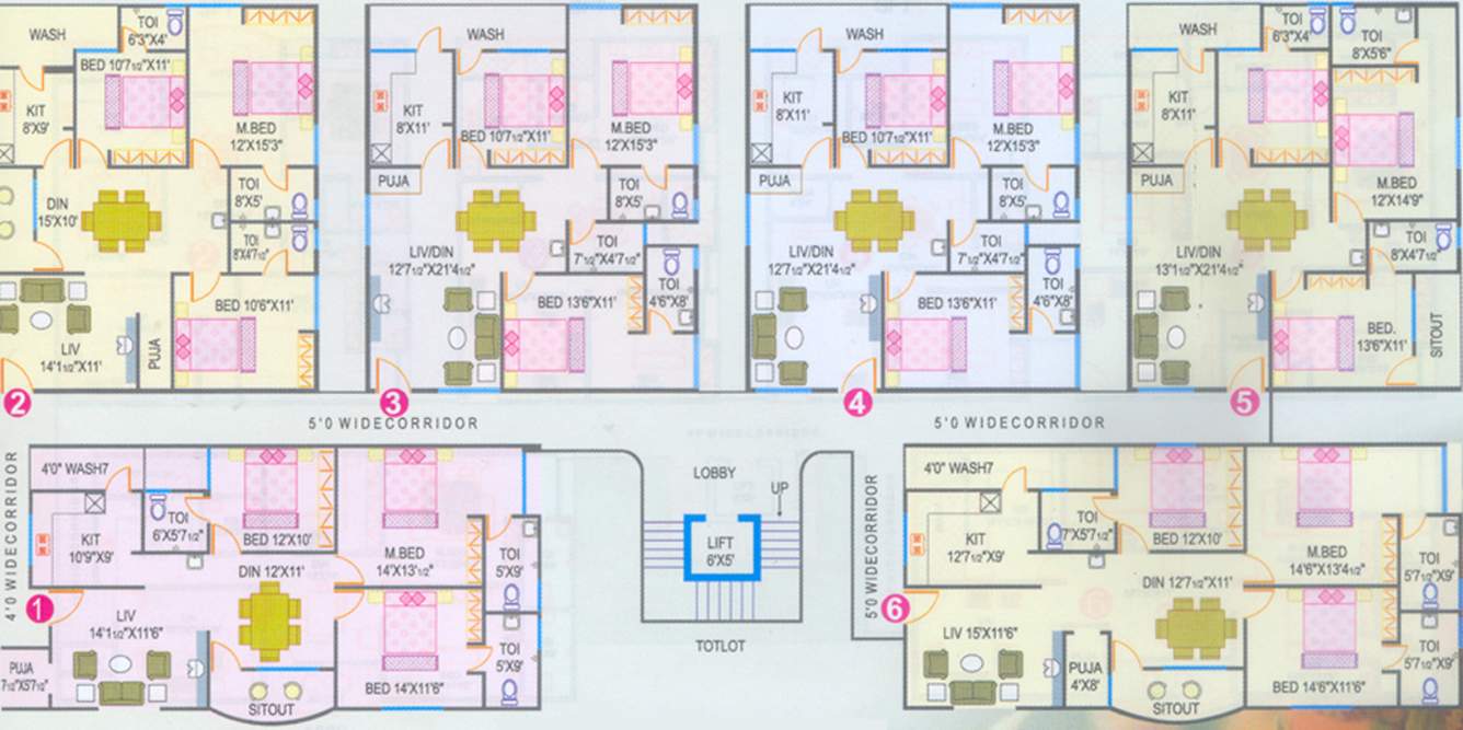 Images for Cluster Plan of RNG Raghunath Residency