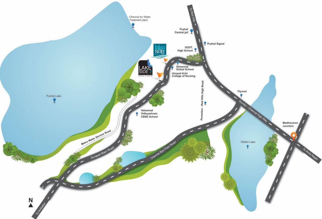 Images for Location Plan of Sugal and Damani Foundations Lake Side