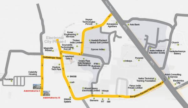 Images for Location Plan of Abhyudaya Elite Abhyudaya I