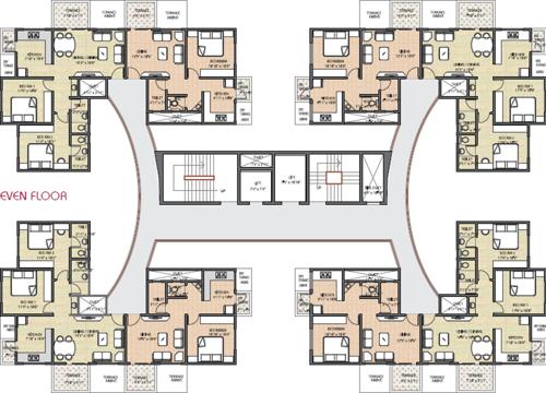 Images for Cluster Plan of Mohisha The Skyline