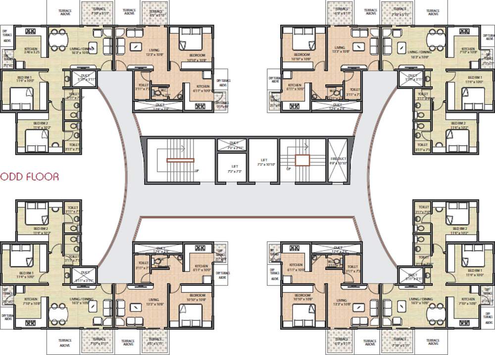 Images for Cluster Plan of Mohisha The Skyline