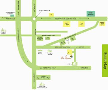 Image Of Location Map Of Ahl Sai Avenue Kolapakkam Chennai Proptiger Com
