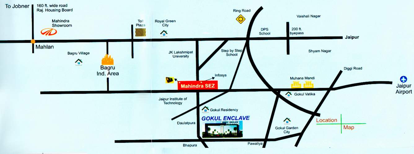 enclave Images for Location Plan of Gokul Kripa Enclave