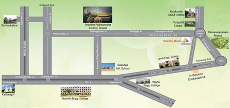 dream-homes-project-and-developers sree-sai-niwas Location Plan