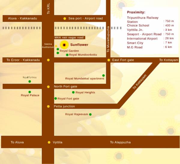 royal-projects-group sunflower Location Plan