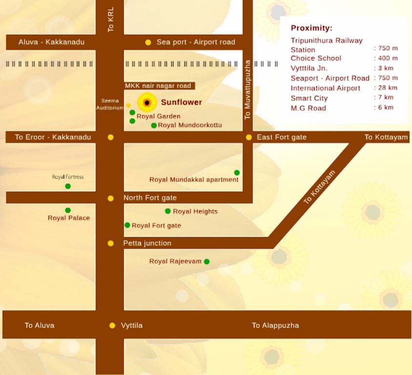 royal projects group sunflower Location Plan