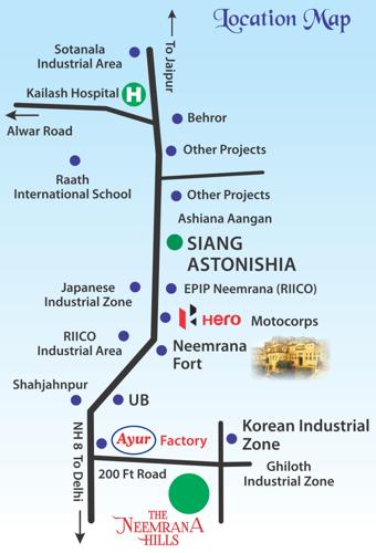 Images for Location Plan of Ambient The Neemrana Hills