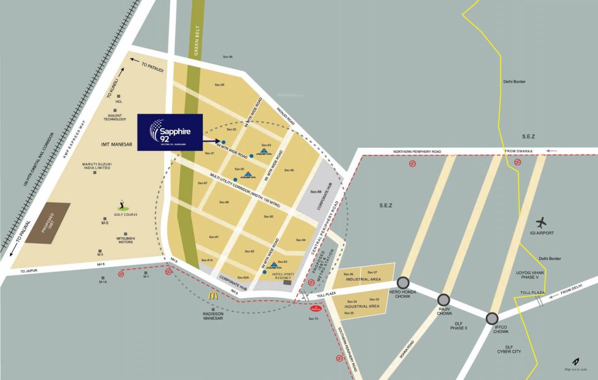 Images for Location Plan of Ameya Sapphire 92